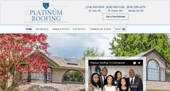 Desktop Screenshot of platinumroofingstl.com