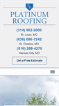 Mobile Screenshot of platinumroofingstl.com
